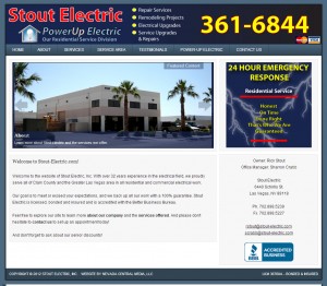 Stout Electric, Inc. Website