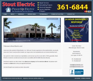 Stout Electric, Inc. Website