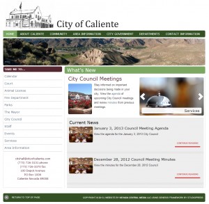 The City of Caliente Website