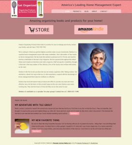Screenshot of Deniece Schofield's Website